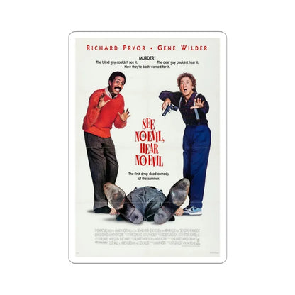 See No Evil, Hear No Evil 1989 Movie Poster STICKER Vinyl Die-Cut Decal 3 Inch - The Sticker Space