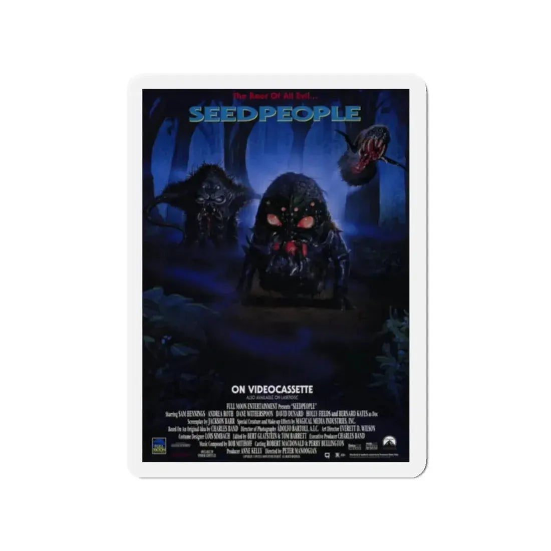 SEEDPEOPLE 1992 Movie Poster - Refrigerator Magnet 2 Inch Die-Cut - The Sticker Space