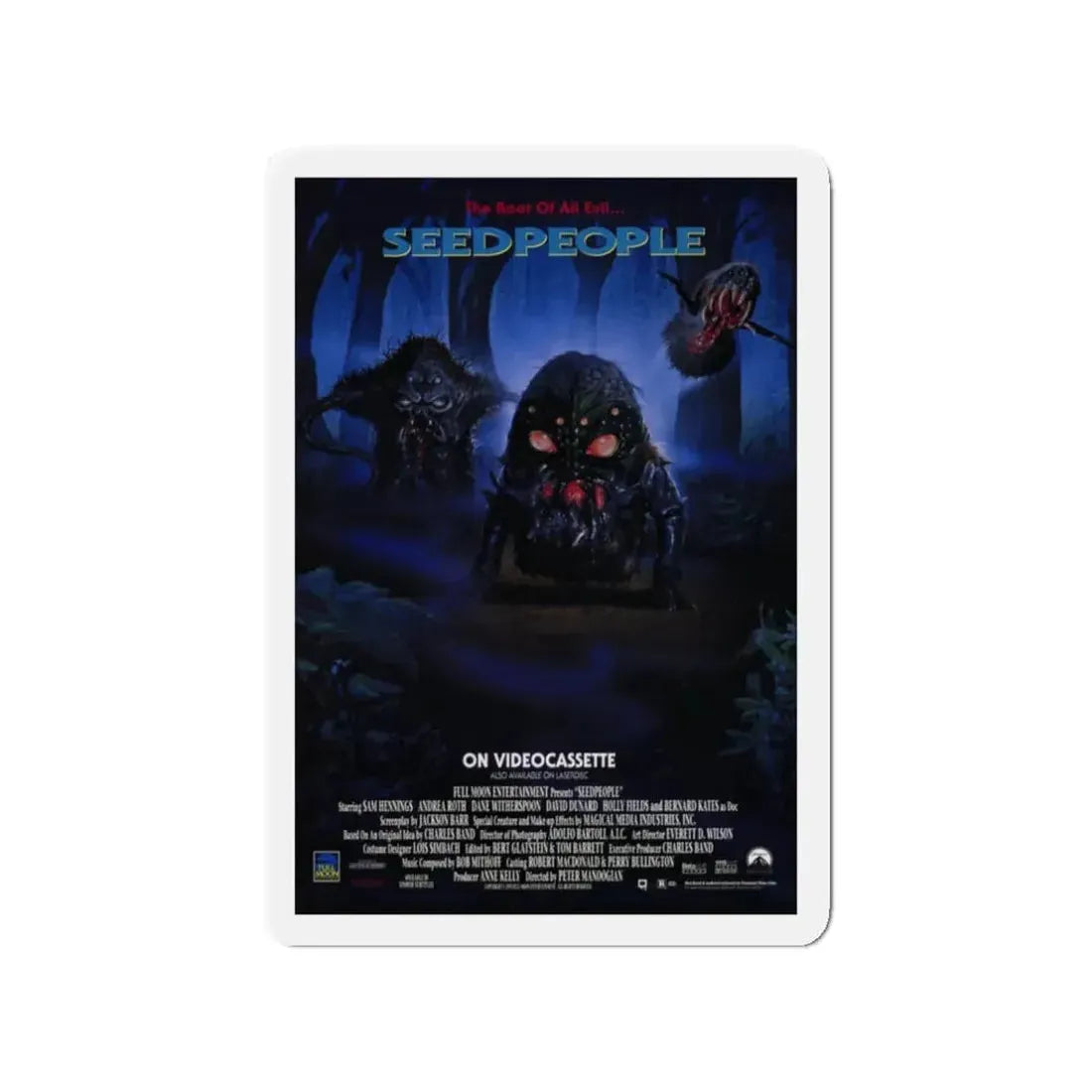SEEDPEOPLE 1992 Movie Poster - Refrigerator Magnet 3 Inch Die-Cut - The Sticker Space