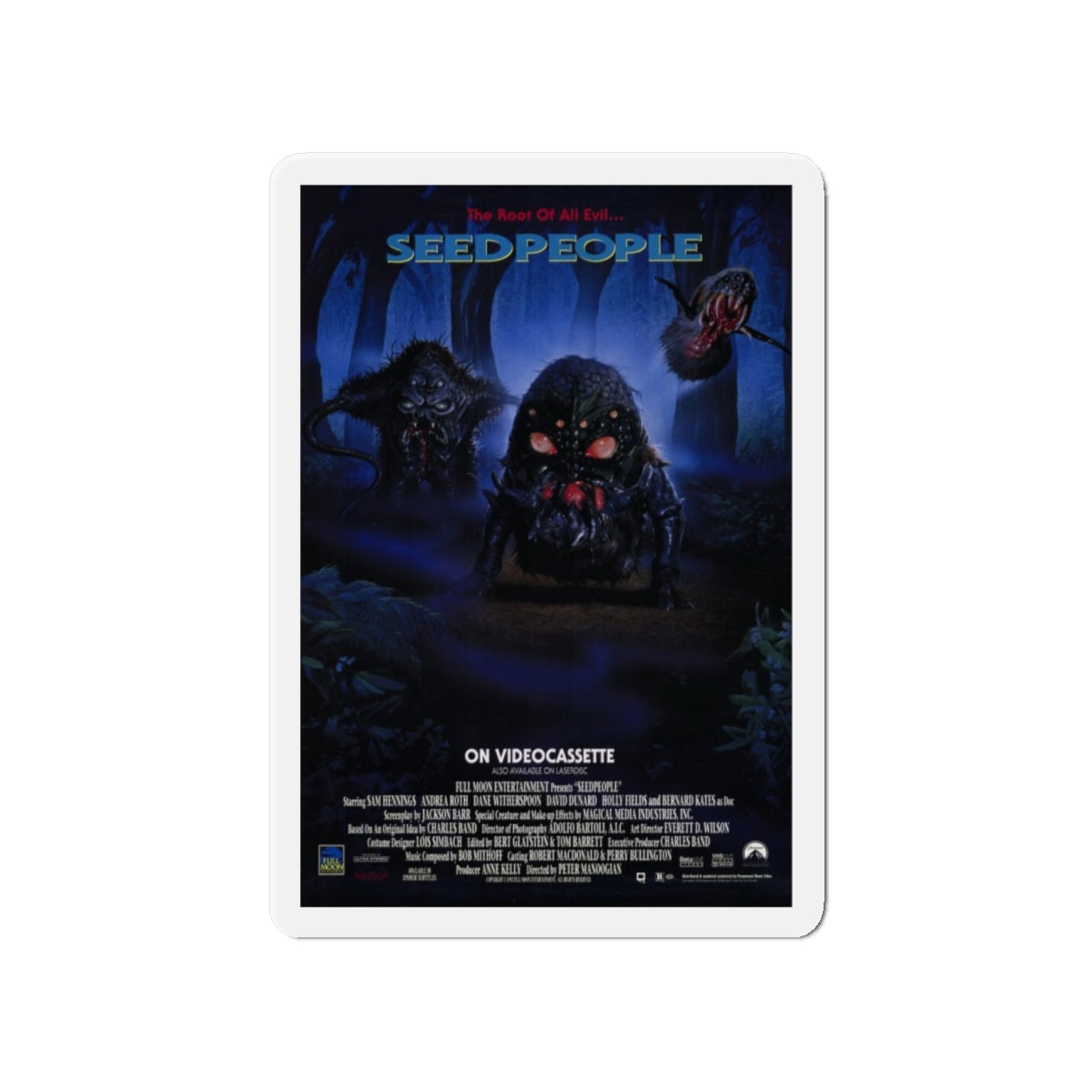 SEEDPEOPLE 1992 Movie Poster - Refrigerator Magnet-4" x 4"-The Sticker Space