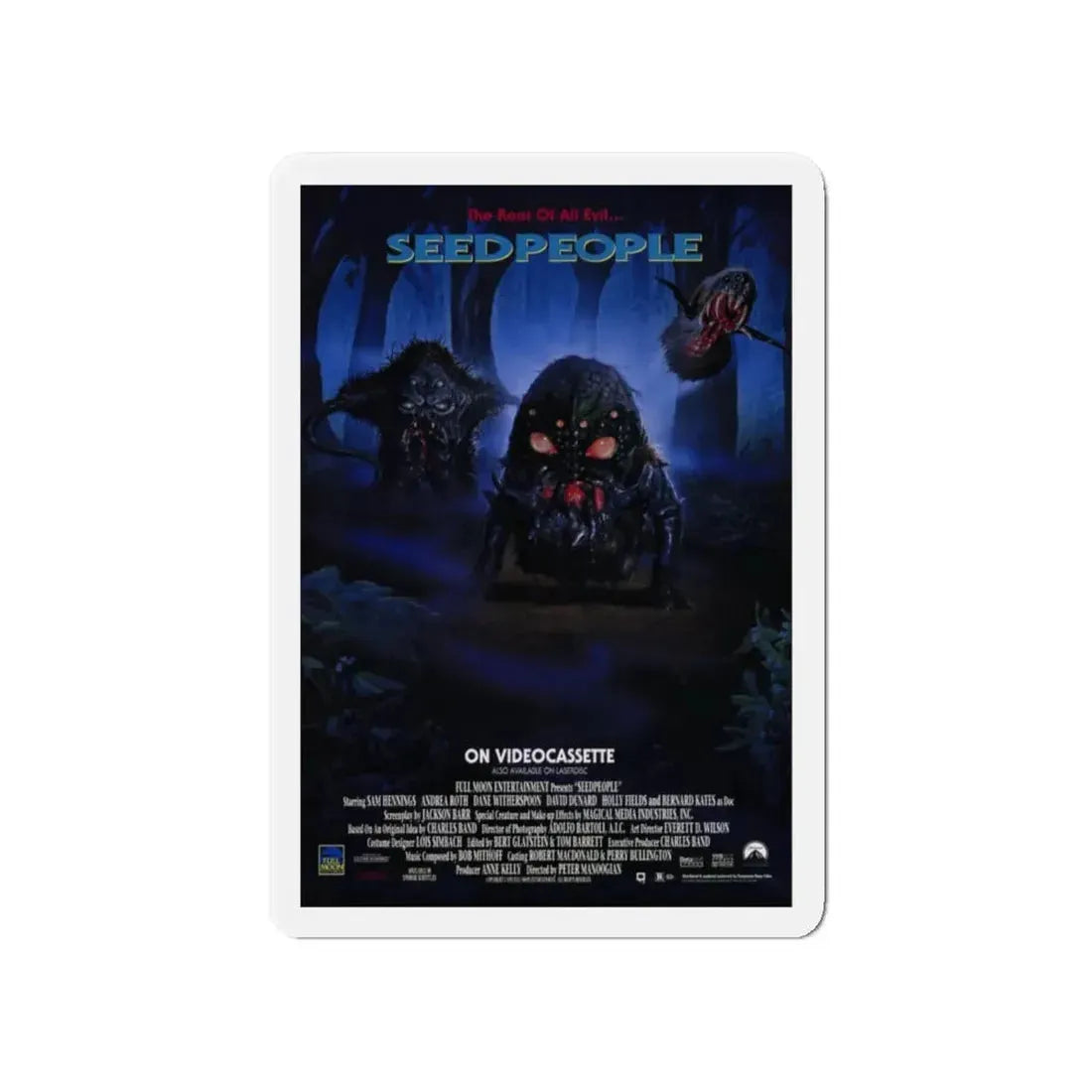 SEEDPEOPLE 1992 Movie Poster - Refrigerator Magnet 4 Inch Die-Cut - The Sticker Space