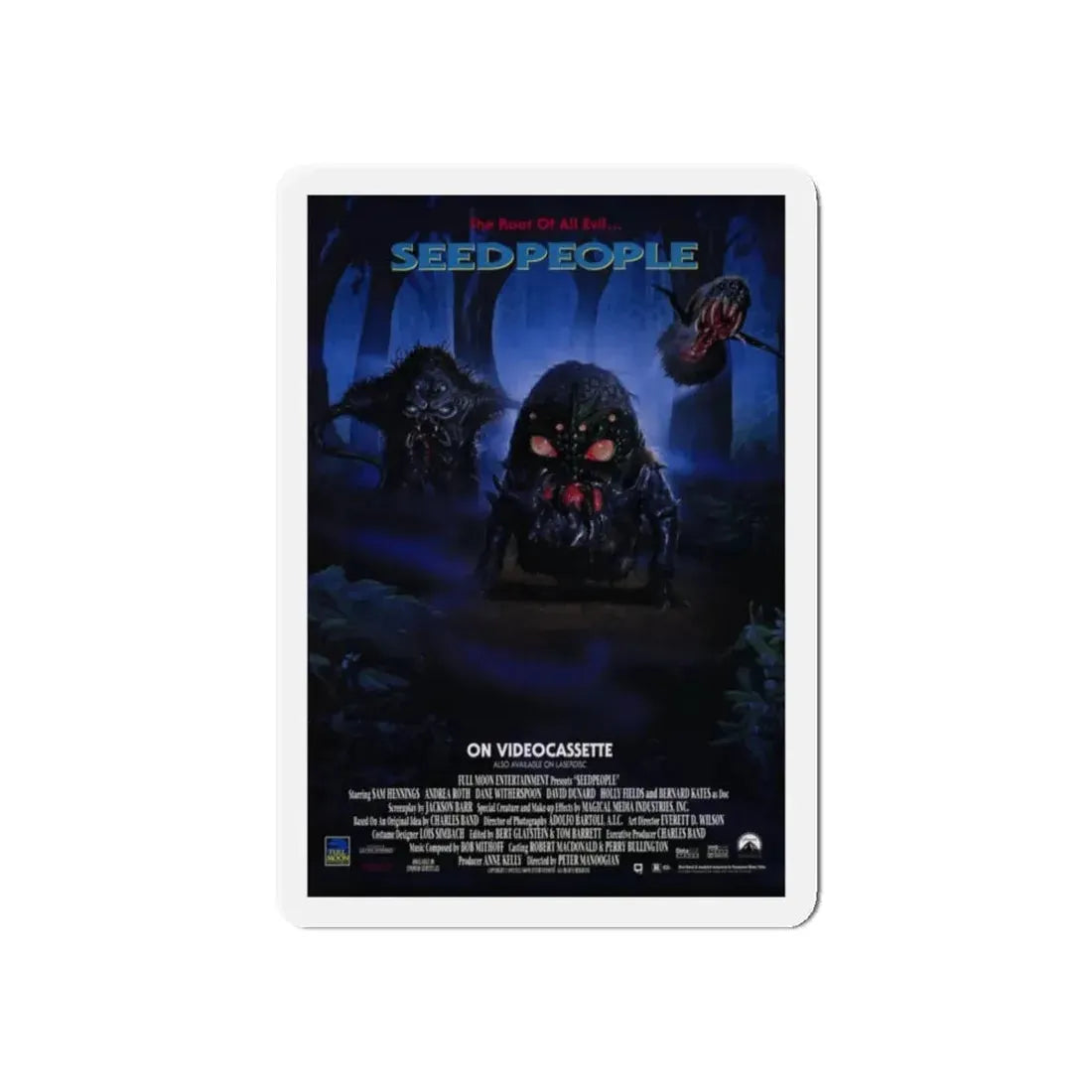 SEEDPEOPLE 1992 Movie Poster - Refrigerator Magnet 6 Inch Die-Cut - The Sticker Space