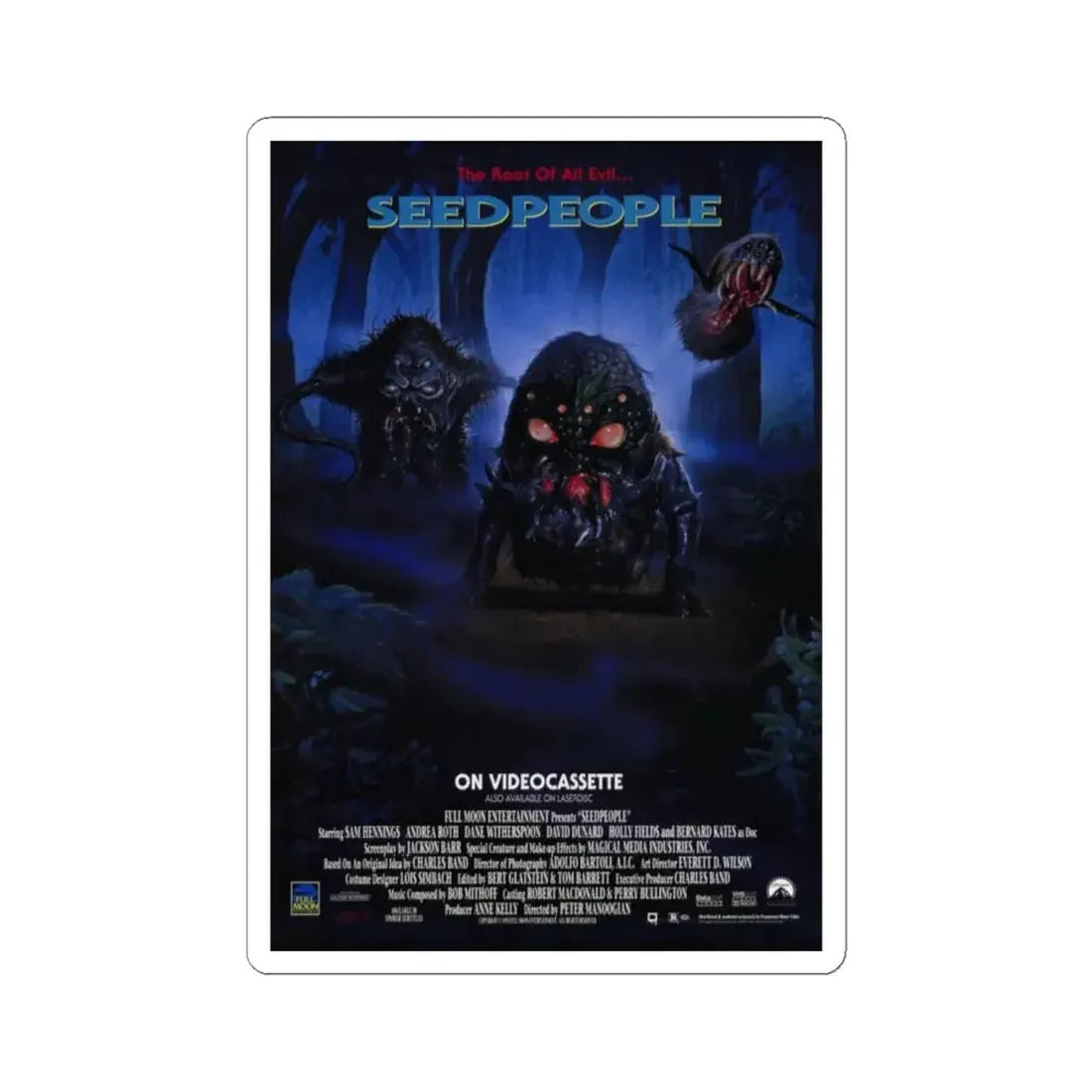 SEEDPEOPLE 1992 Movie Poster - STICKER Vinyl Kiss-Cut Decal 6 Inch White - The Sticker Space