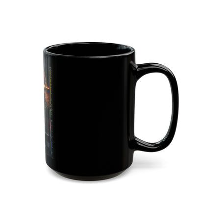 Seeking Our Origins (1997) (Map) Black Coffee Mug-The Sticker Space