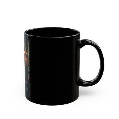 Seeking Our Origins (1997) (Map) Black Coffee Mug-The Sticker Space