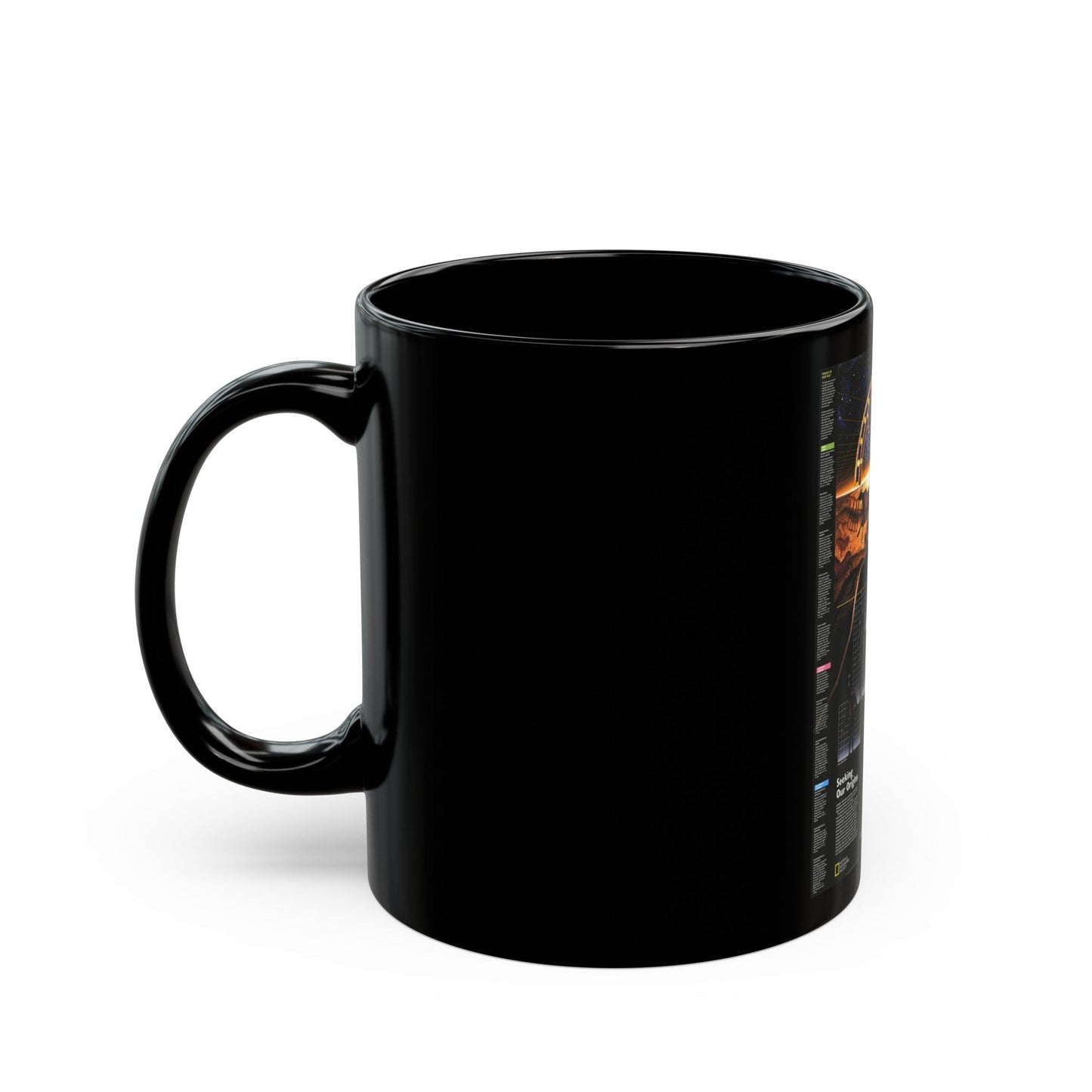 Seeking Our Origins (1997) (Map) Black Coffee Mug-The Sticker Space