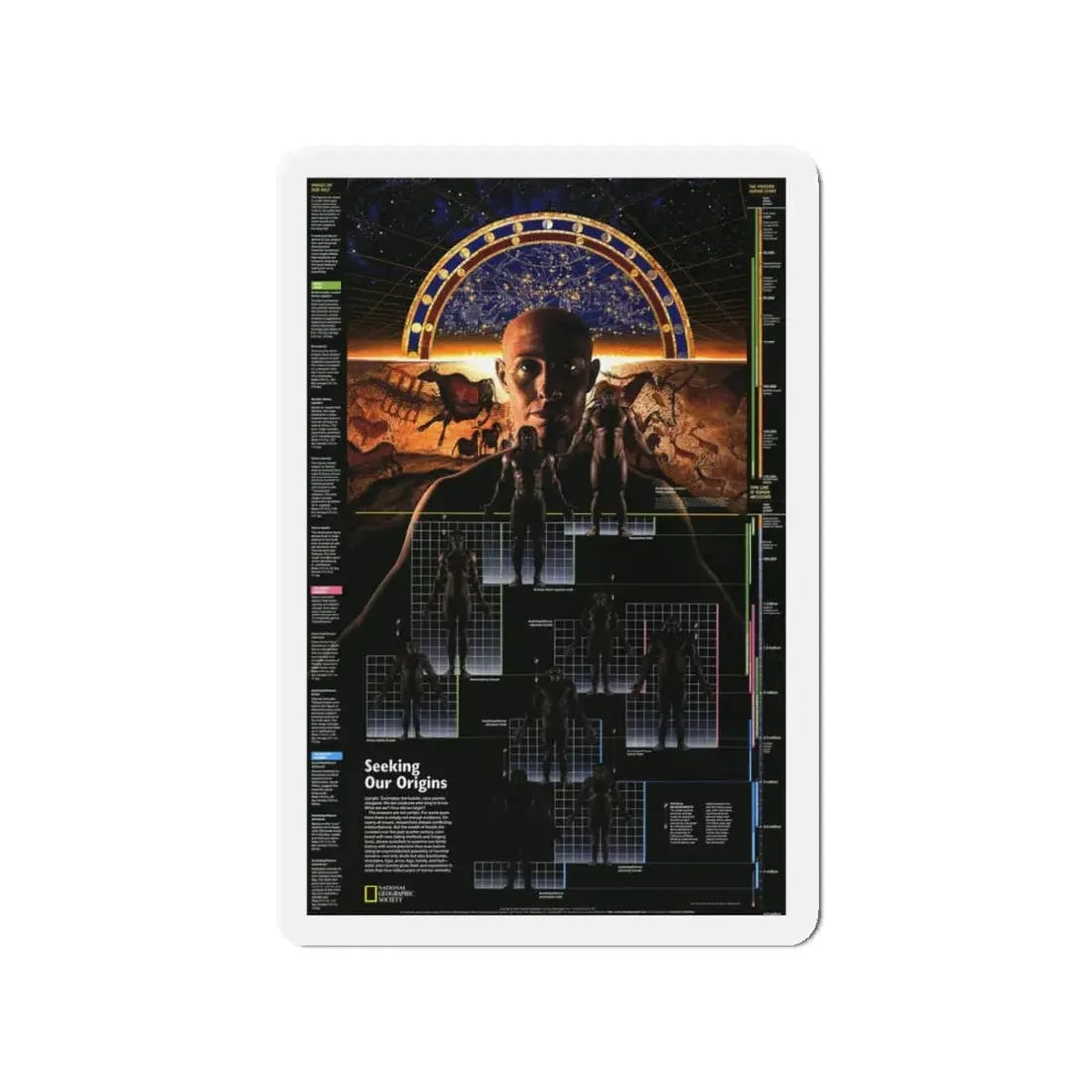 Seeking Our Origins (1997) (Map) Refrigerator Magnet 3 Inch - The Sticker Space