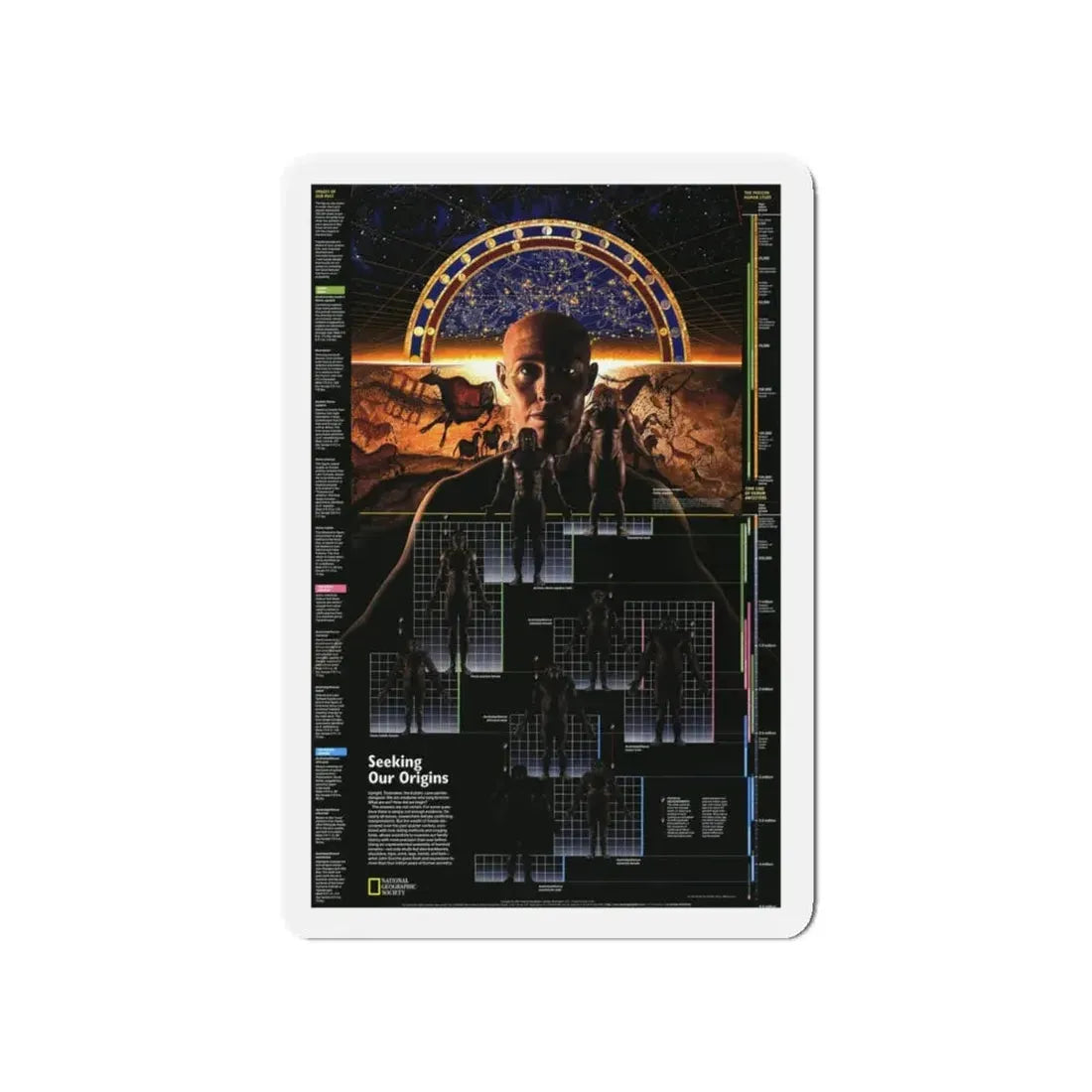 Seeking Our Origins (1997) (Map) Refrigerator Magnet 4 Inch - The Sticker Space