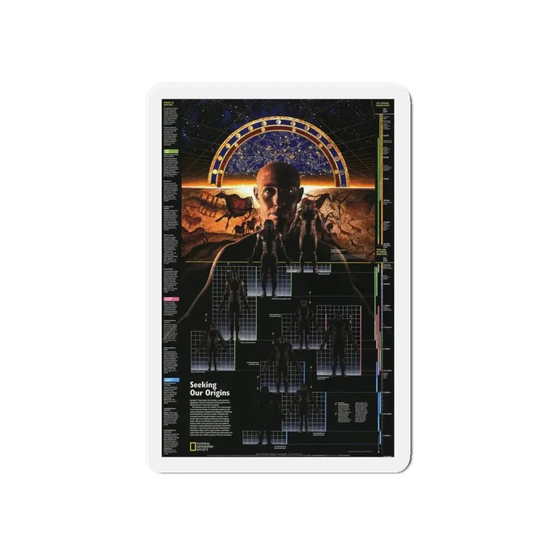 Seeking Our Origins (1997) (Map) Refrigerator Magnet 6 Inch - The Sticker Space