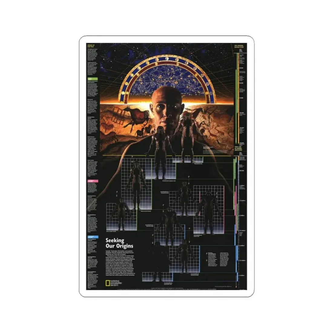 Seeking Our Origins (1997) (Map) STICKER Vinyl Kiss-Cut Decal 6 Inch White - The Sticker Space