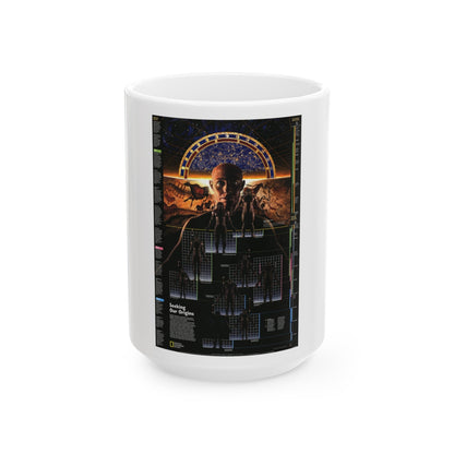 Seeking Our Origins (1997) (Map) White Coffee Mug-15oz-The Sticker Space