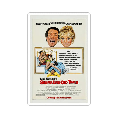 Seems Like Old Times 1980 Movie Poster STICKER Vinyl Die-Cut Decal 5 Inch - The Sticker Space