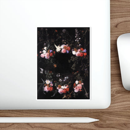 SEGHERS, Daniel - Garland of Flowers (Artwork) STICKER Vinyl Die-Cut Decal-The Sticker Space