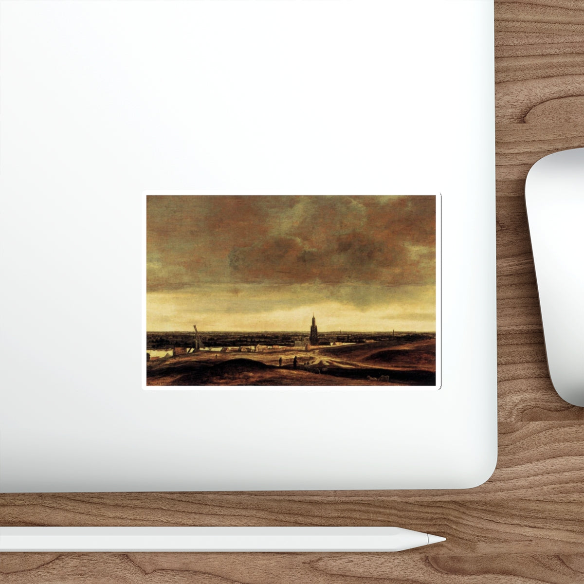 SEGHERS, Hercules - View of Rhenen (Artwork) STICKER Vinyl Die-Cut Decal-The Sticker Space