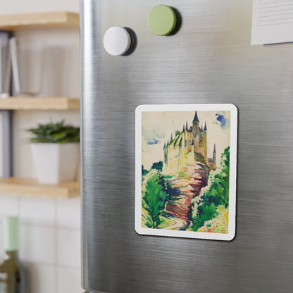 Segovia, Spain (Magazine Illustration) Refrigerator Magnet-The Sticker Space