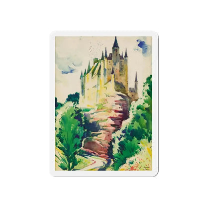 Segovia, Spain (Magazine Illustration) Refrigerator Magnet 5 Inch Die-Cut - The Sticker Space