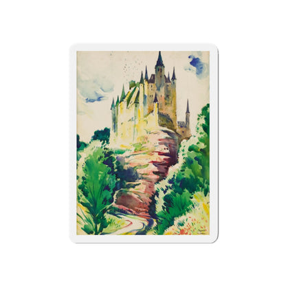 Segovia, Spain (Magazine Illustration) Refrigerator Magnet-6" × 6"-The Sticker Space