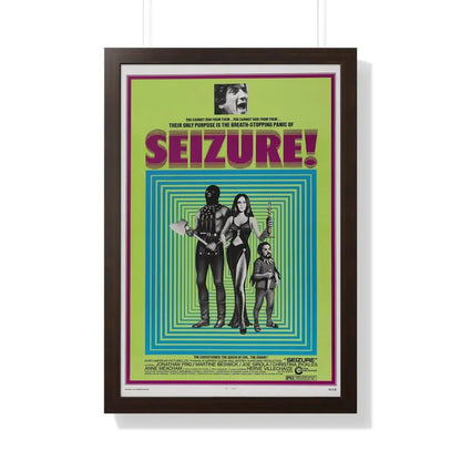 SEIZURE 1974 - Framed Movie Poster 20" x 30" Walnut - The Sticker Space