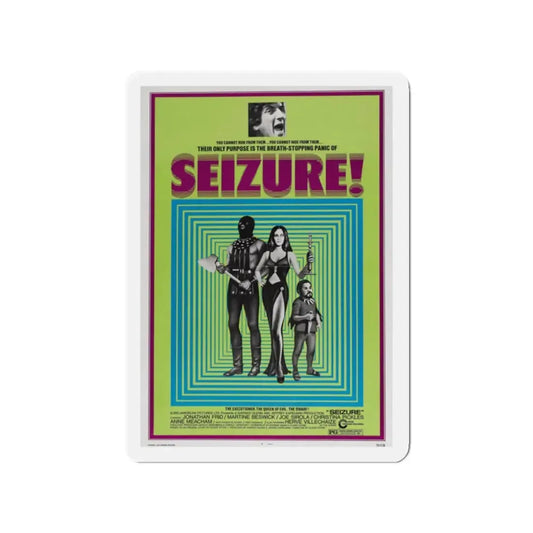 SEIZURE 1974 Movie Poster - Refrigerator Magnet 2 Inch Die-Cut - The Sticker Space
