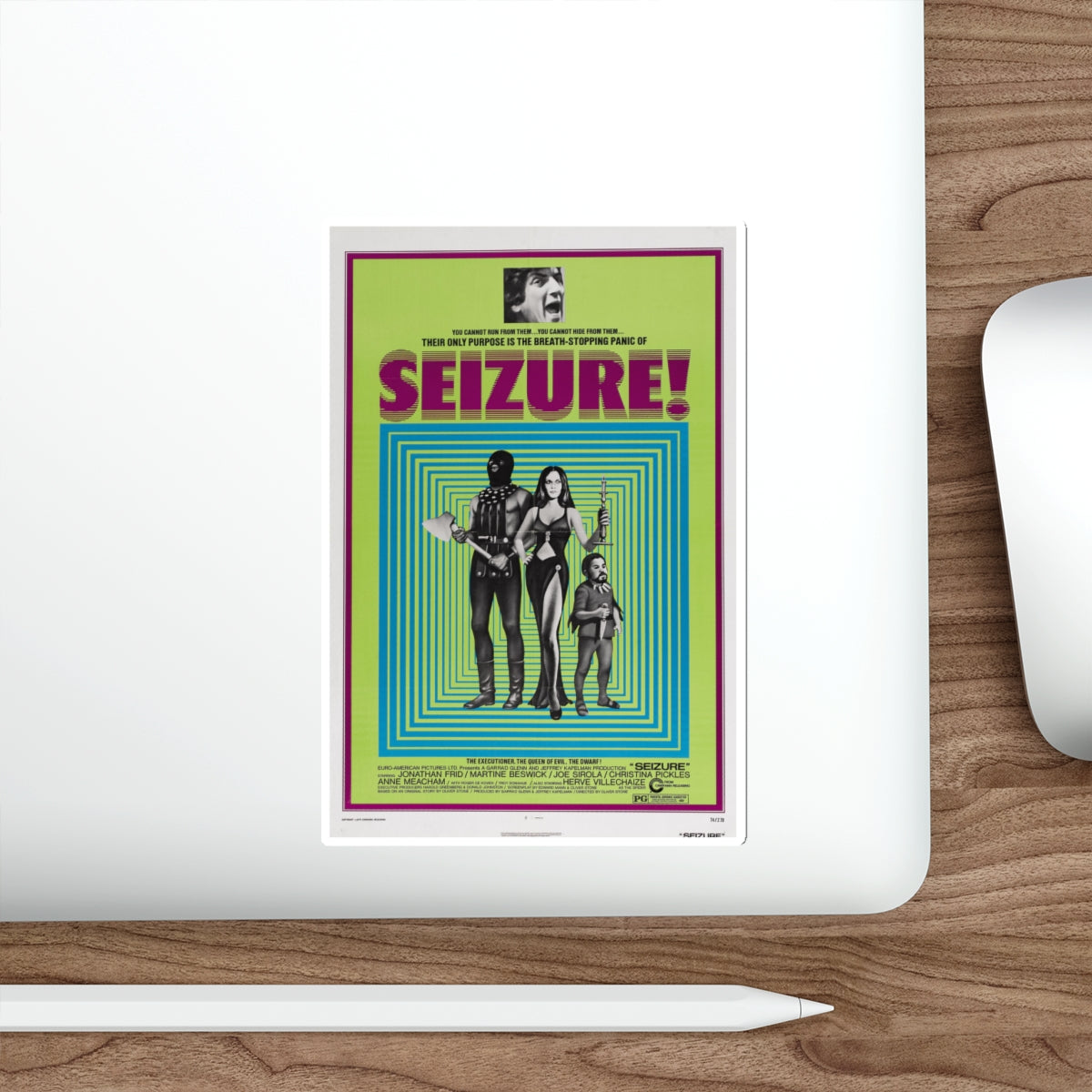 SEIZURE 1974 Movie Poster STICKER Vinyl Die-Cut Decal-The Sticker Space