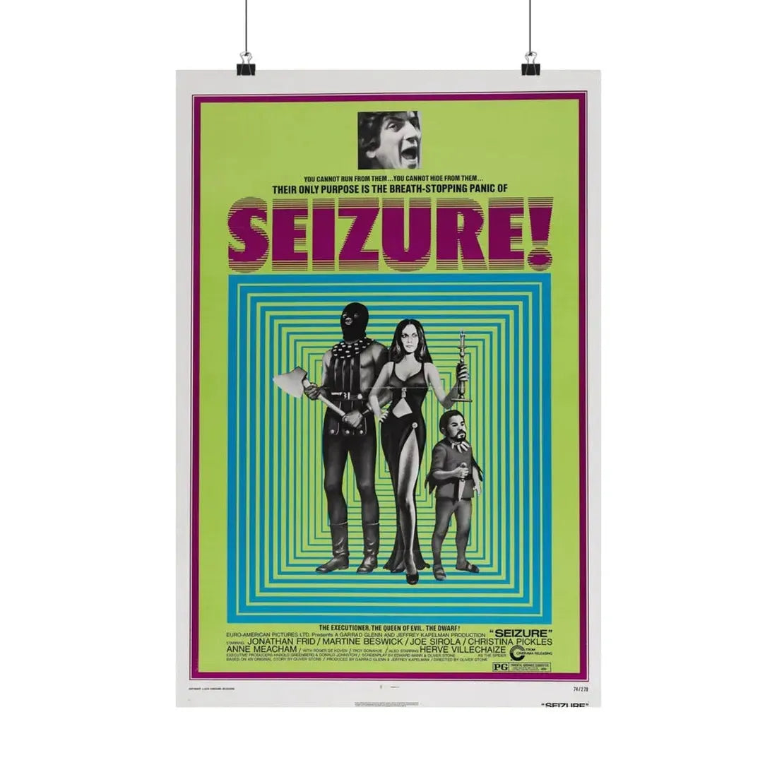 SEIZURE 1974 - Paper Movie Poster 16″ x 24″ Matte - The Sticker Space
