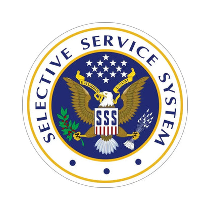 Selective Service System SSS STICKER Vinyl Die-Cut Decal 5 Inch - The Sticker Space