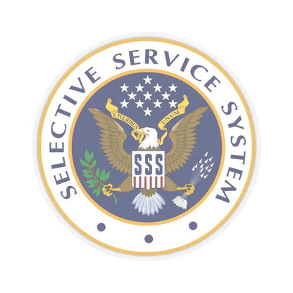 Selective Service System - STICKER Vinyl Kiss-Cut Decal 6 Inch Transparent - The Sticker Space