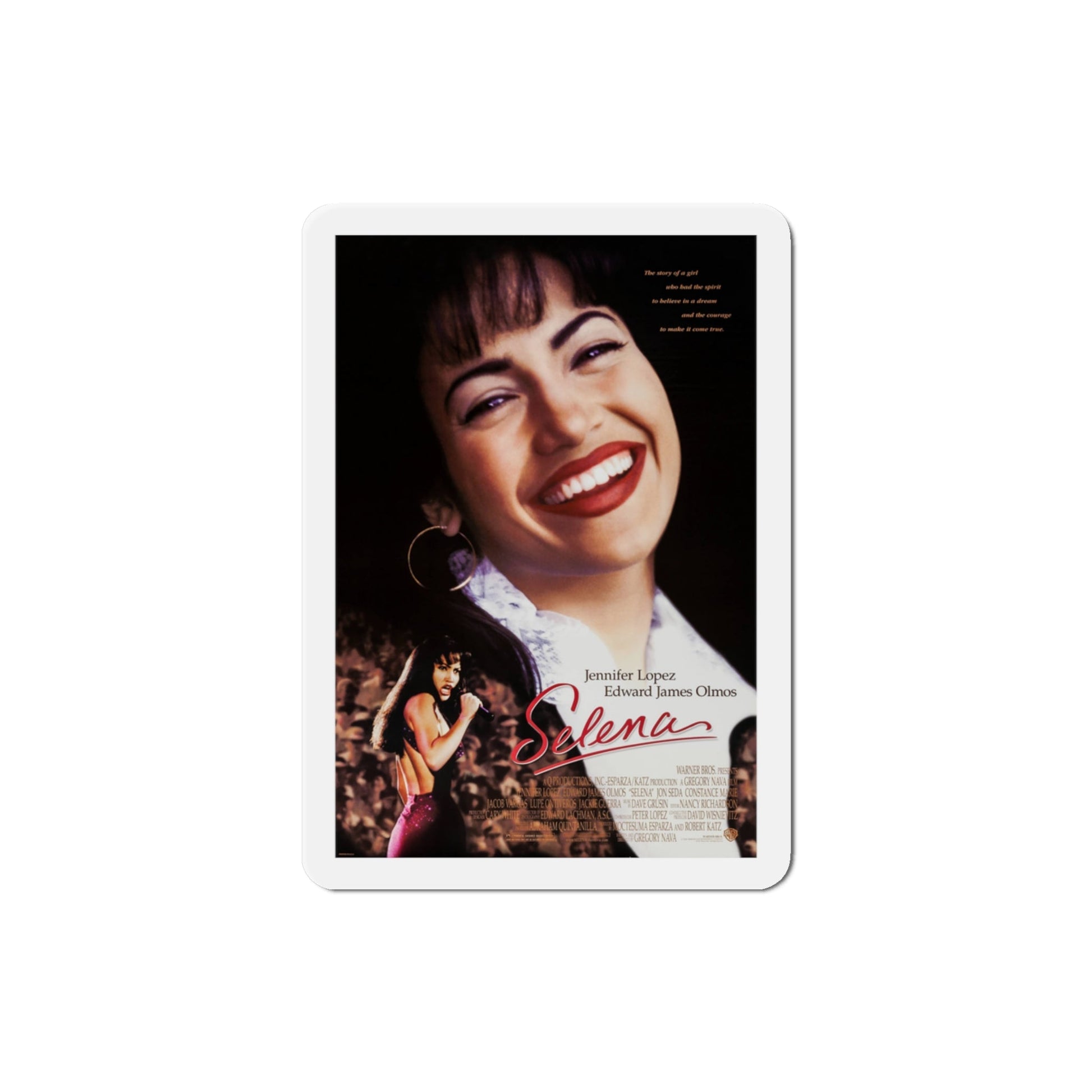 Selena 1997 Movie Poster Die-Cut Magnet-3" x 3"-The Sticker Space