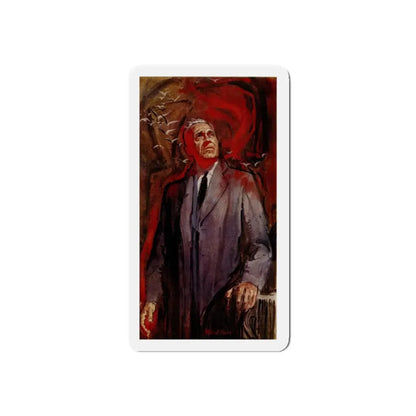 Selfportrait (Magazine Illustration) Refrigerator Magnet 4 Inch Die-Cut - The Sticker Space