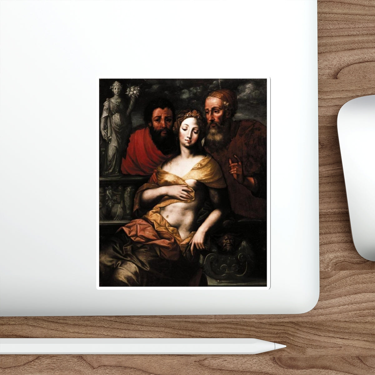 SELLAER, Vincent - Susanna and Elders (Artwork) STICKER Vinyl Die-Cut Decal-The Sticker Space