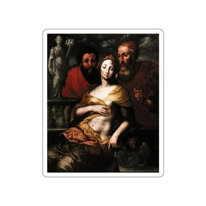 SELLAER, Vincent - Susanna and Elders (Artwork) STICKER Vinyl Die-Cut Decal White Die-Cut 2 Inch - The Sticker Space