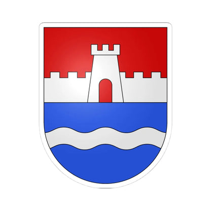 Sementina-coat of arms (Switzerland) (Coat of Arms) STICKER Vinyl Kiss-Cut Decal 4 Inch White - The Sticker Space