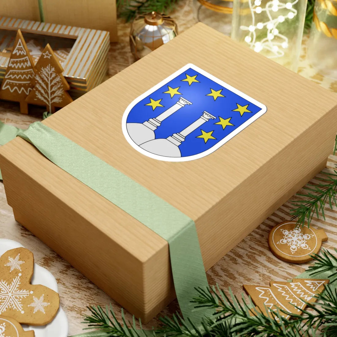 Semsales-coat of arms (Switzerland) (Coat of Arms) STICKER Vinyl Kiss-Cut Decal - The Sticker Space