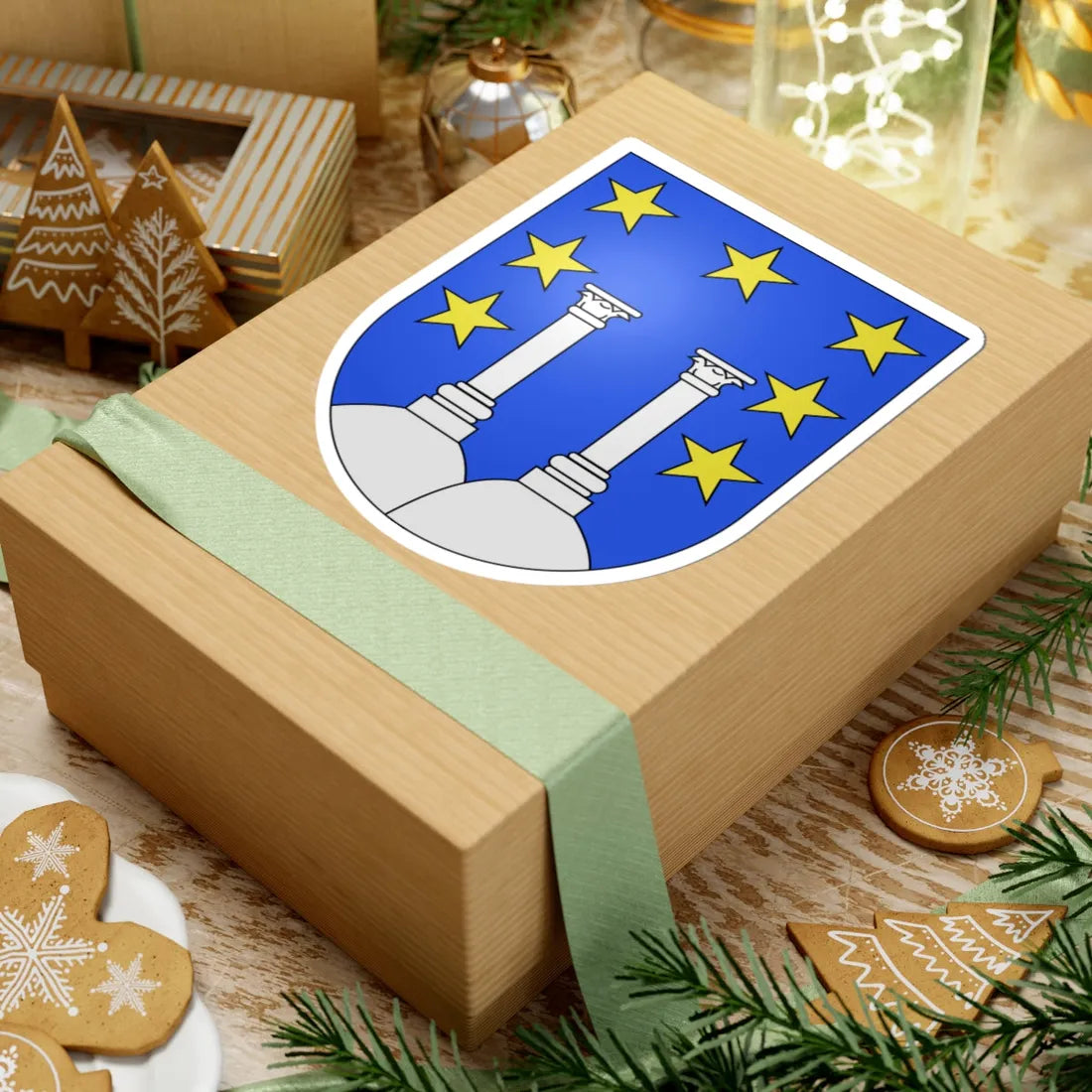 Semsales-coat of arms (Switzerland) (Coat of Arms) STICKER Vinyl Kiss-Cut Decal - The Sticker Space