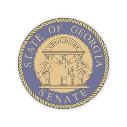 Senate Georgia - STICKER Vinyl Kiss-Cut Decal 6 Inch Transparent - The Sticker Space