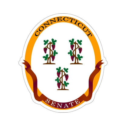 Senate of Connecticut STICKER Vinyl Die-Cut Decal 4 Inch - The Sticker Space