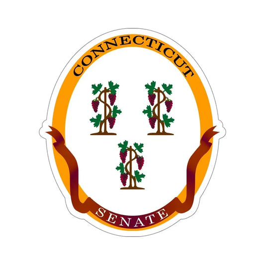 Senate of Connecticut STICKER Vinyl Die-Cut Decal 6 Inch - The Sticker Space