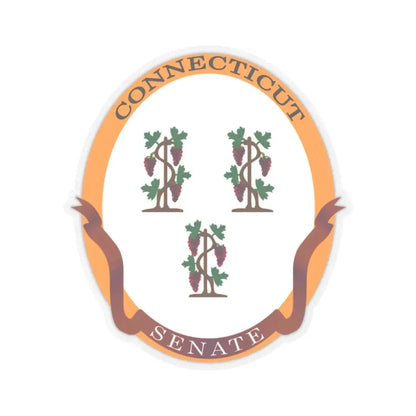 Senate of Connecticut - STICKER Vinyl Kiss-Cut Decal 2 Inch Transparent - The Sticker Space