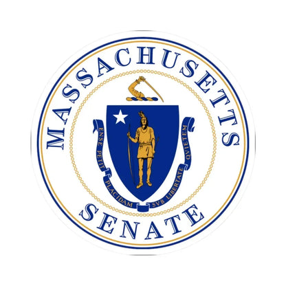 Senate of Massachusetts - STICKER Vinyl Kiss-Cut Decal 2 Inch White - The Sticker Space