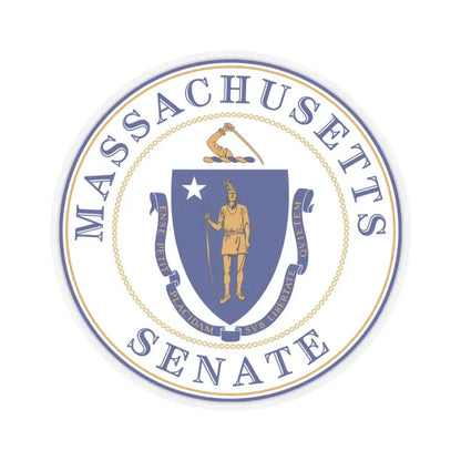 Senate of Massachusetts - STICKER Vinyl Kiss-Cut Decal 3 Inch Transparent - The Sticker Space