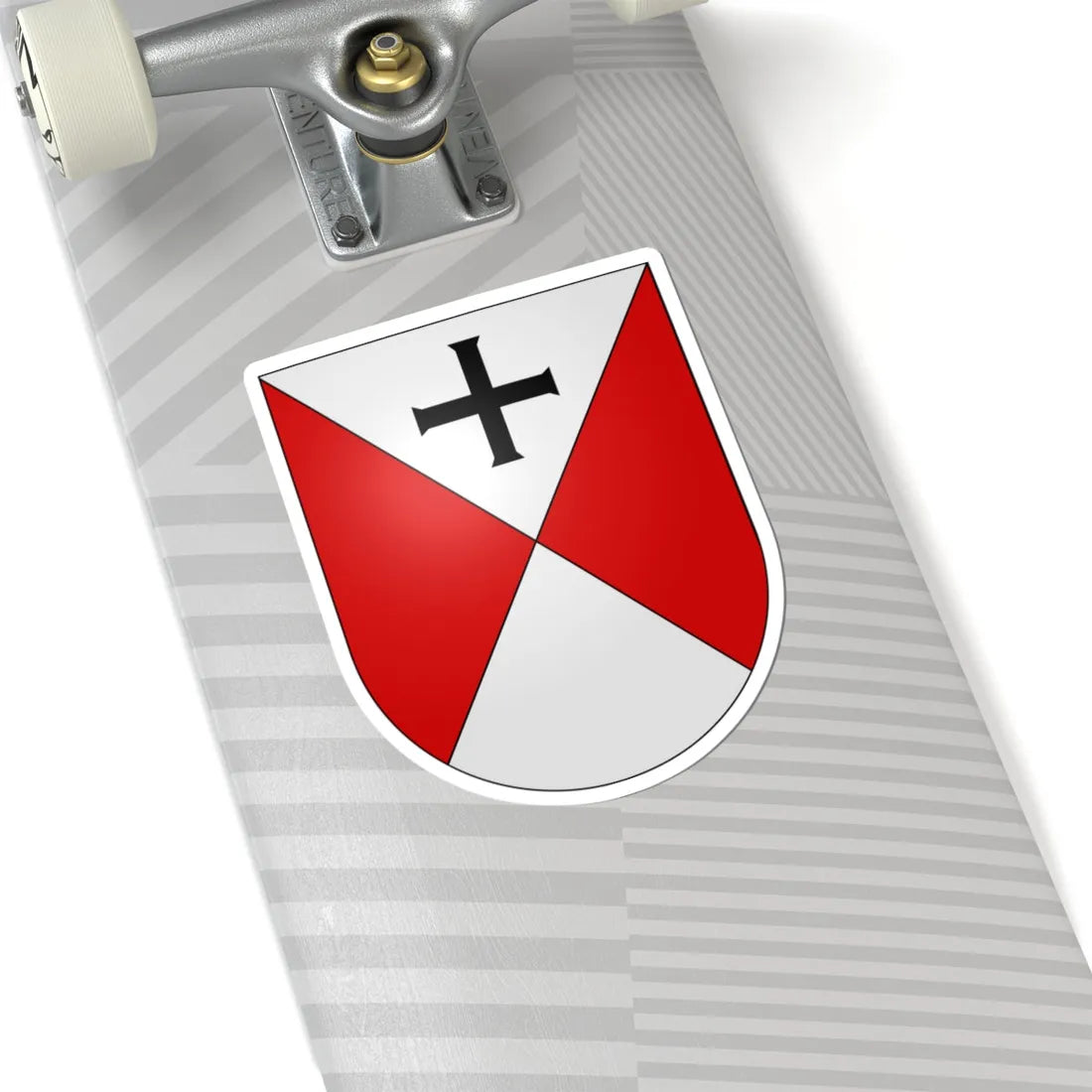 Senèdes-coat of arms (Switzerland) (Coat of Arms) STICKER Vinyl Kiss-Cut Decal - The Sticker Space