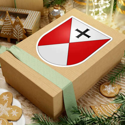 Senèdes-coat of arms (Switzerland) (Coat of Arms) STICKER Vinyl Kiss-Cut Decal - The Sticker Space