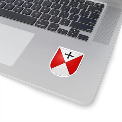 Senèdes-coat of arms (Switzerland) (Coat of Arms) STICKER Vinyl Kiss-Cut Decal - The Sticker Space