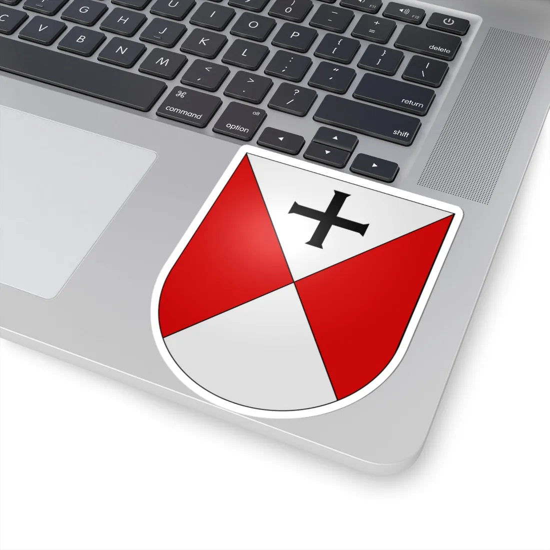 Senèdes-coat of arms (Switzerland) (Coat of Arms) STICKER Vinyl Kiss-Cut Decal - The Sticker Space