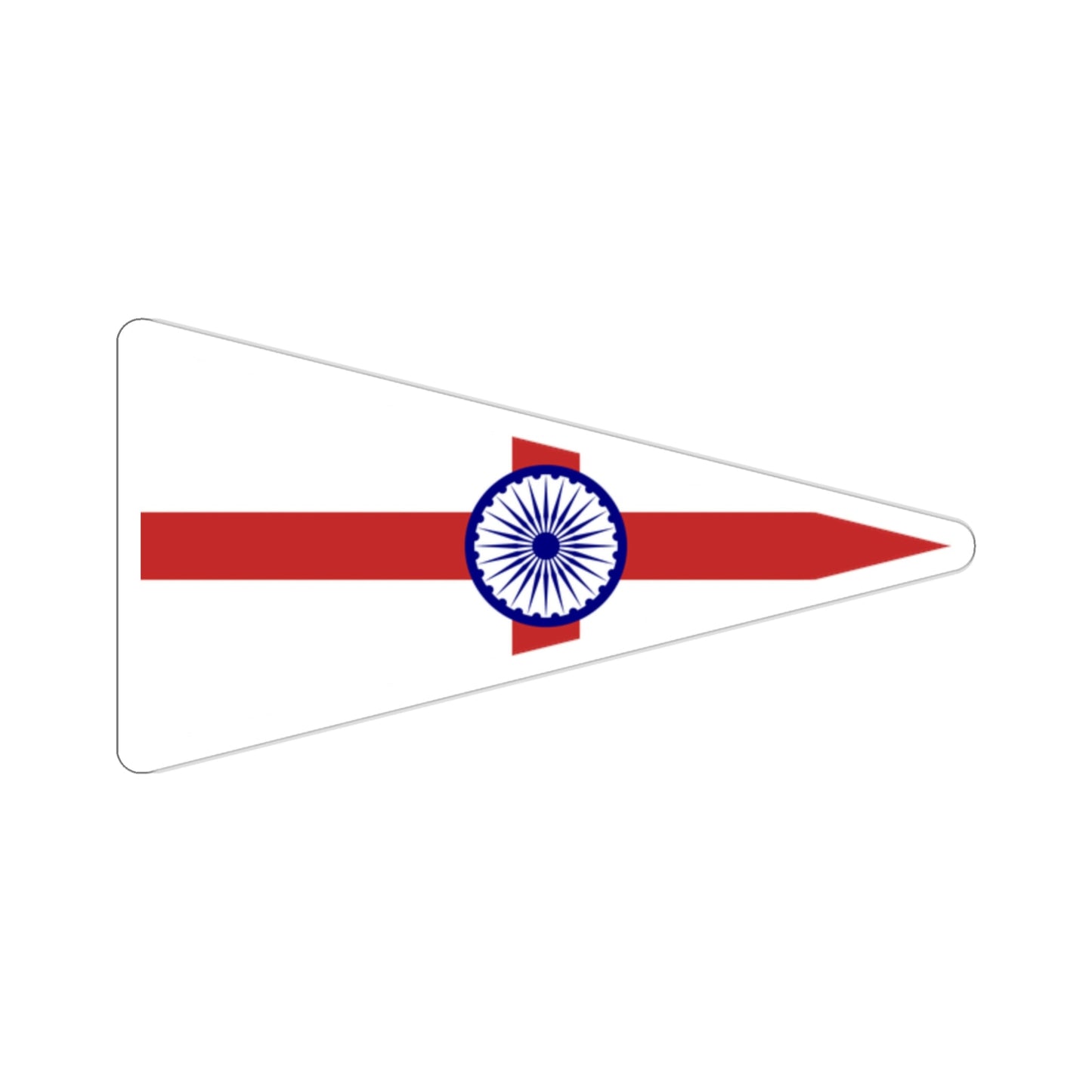 Senior Officer of the Indian Navy Flag (India) STICKER Vinyl Die-Cut Decal-2 Inch-The Sticker Space