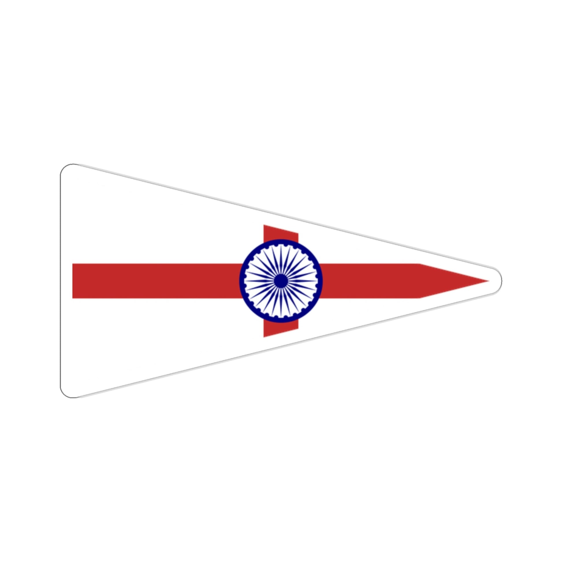 Senior Officer of the Indian Navy Flag (India) STICKER Vinyl Die-Cut Decal-2 Inch-The Sticker Space