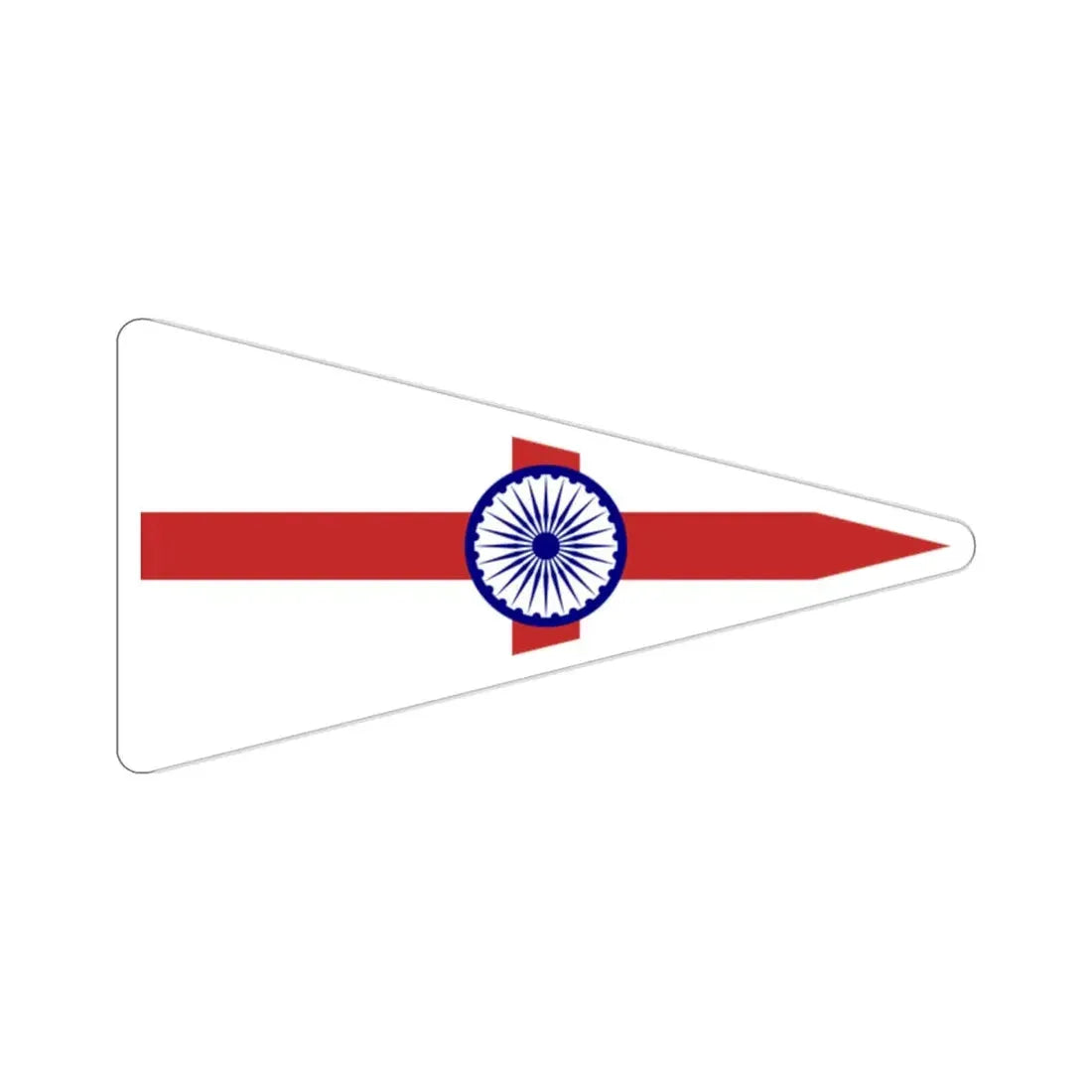 Senior Officer of the Indian Navy Flag (India) STICKER Vinyl Die-Cut Decal 2 Inch - The Sticker Space