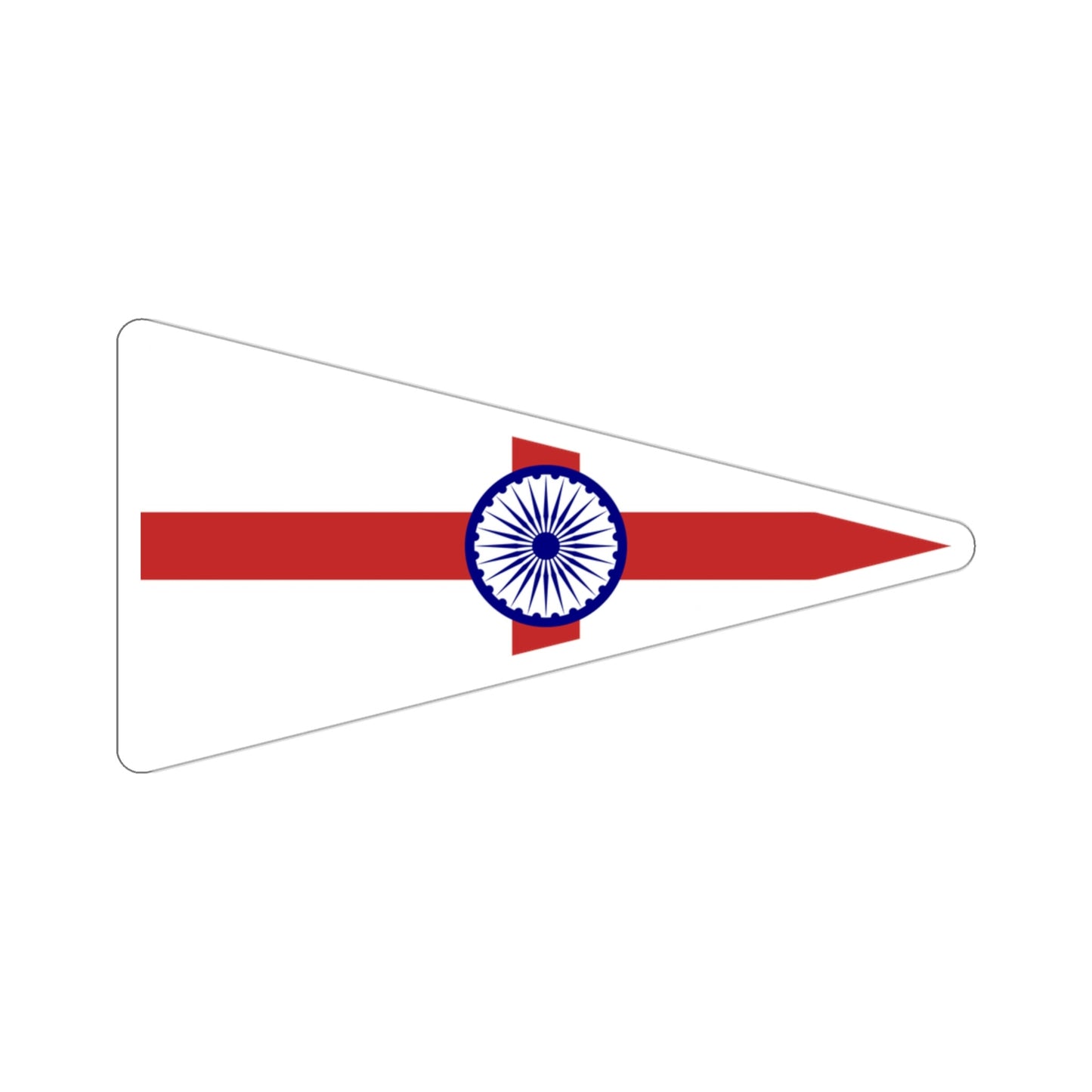 Senior Officer of the Indian Navy Flag (India) STICKER Vinyl Die-Cut Decal-3 Inch-The Sticker Space