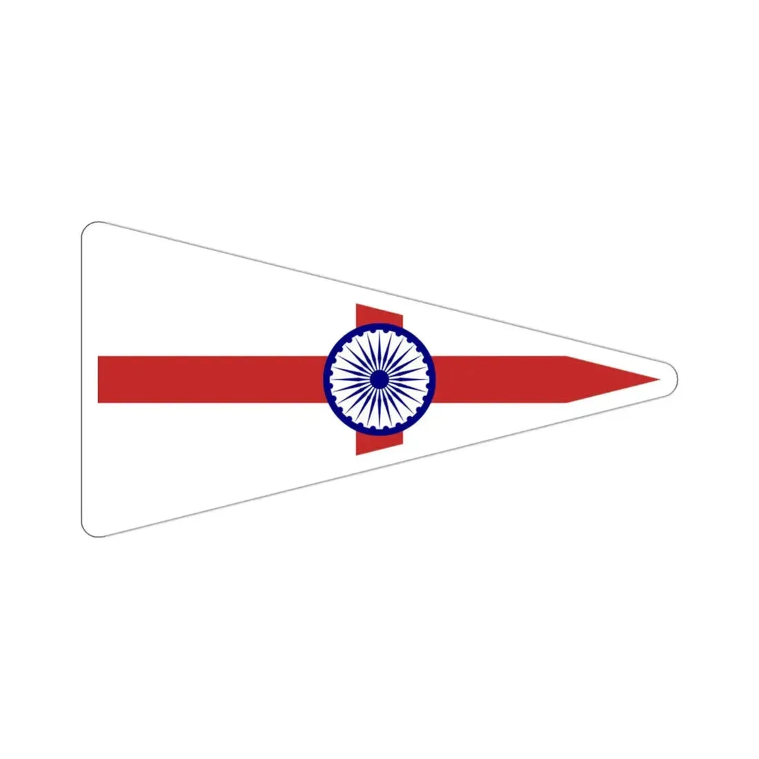 Senior Officer of the Indian Navy Flag (India) STICKER Vinyl Die-Cut Decal 3 Inch - The Sticker Space