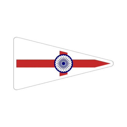 Senior Officer of the Indian Navy Flag (India) STICKER Vinyl Die-Cut Decal 4 Inch - The Sticker Space